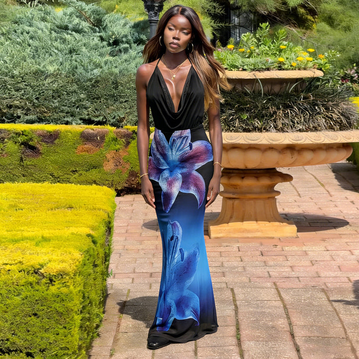 Damen Sommerliches Maxikleid mit aufregenden Blumenmotiven Echo Archiv