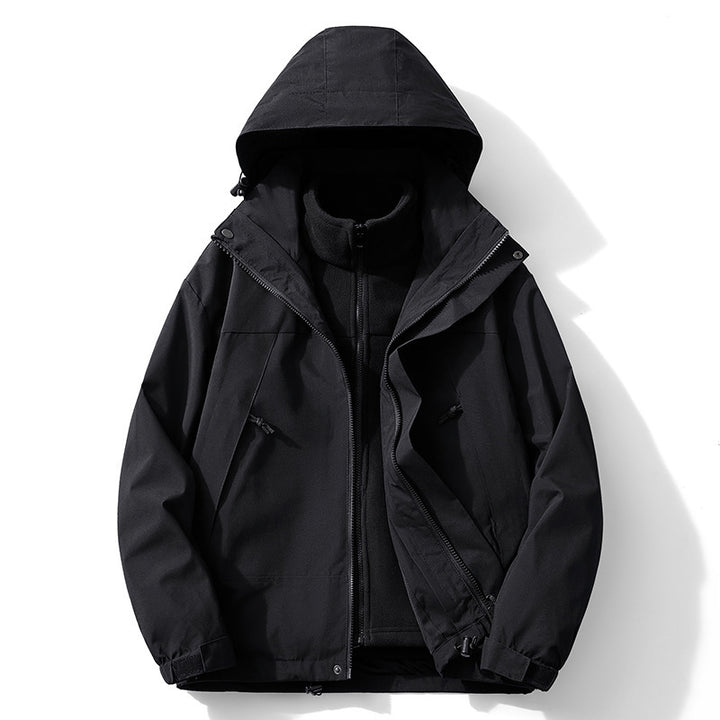 Herren zweilagige Softshell- und Fleece-Outdoorjacke mit abnehmbarem Innenfutter Echo Archiv