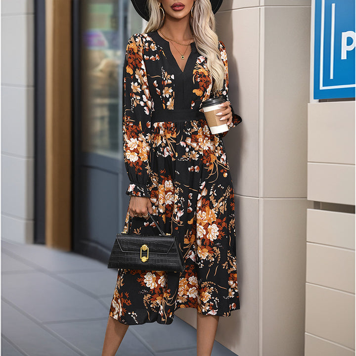 Damen Midi-Kleid im floralen Design Echo Archiv