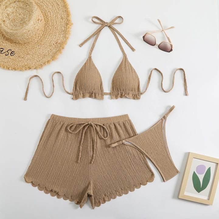 Damen Triangel-Bikini mit Shorts und herausnehmbarem Innenfutter Echo Archiv