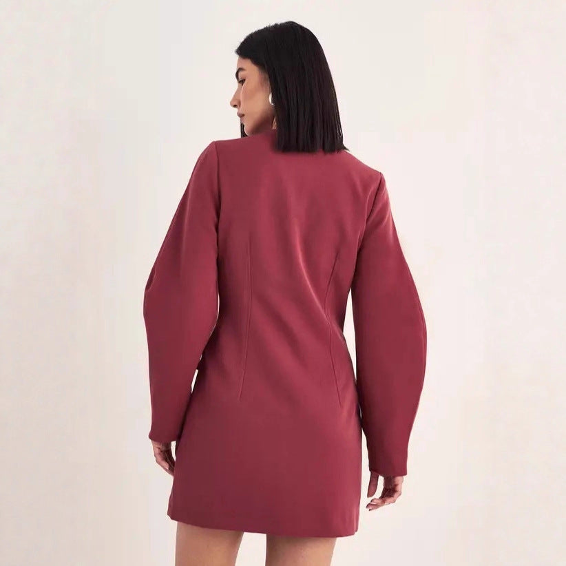 Damen Elegantes Blazer-Kleid mit Knopfdetails Echo Archiv