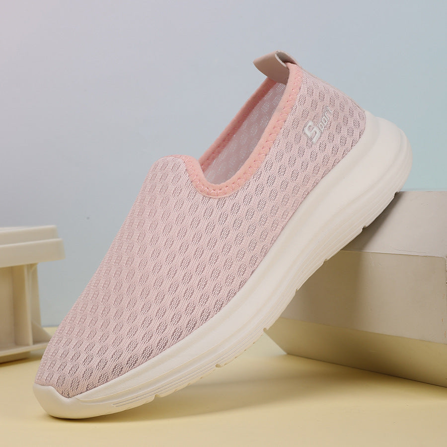 Damen nan ultraleichter Strick-Schlupfschuh mit nahtlosem Obermaterial, gepolsterter Komfortsohle und flexibler Laufsohle Echo Archiv
