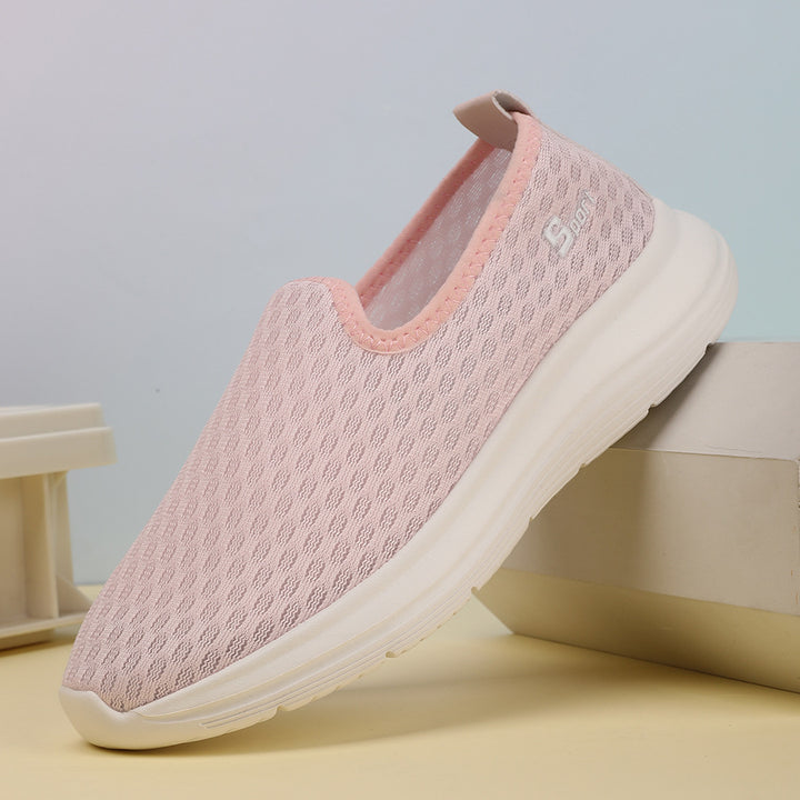Damen nan ultraleichter Strick-Schlupfschuh mit nahtlosem Obermaterial, gepolsterter Komfortsohle und flexibler Laufsohle Echo Archiv