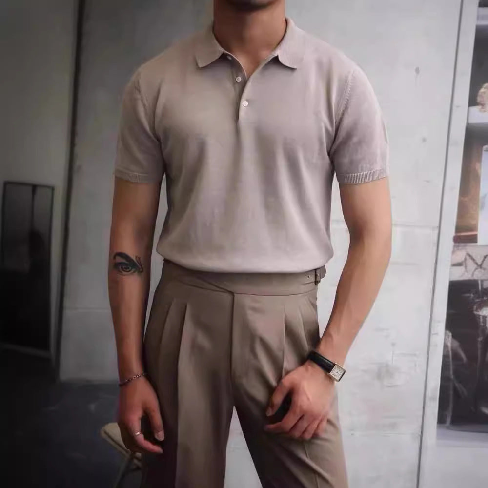 Herren Polo-Shirt mit hochwertigem Baumwollmix und modischem Stehkragen Echoarchiv