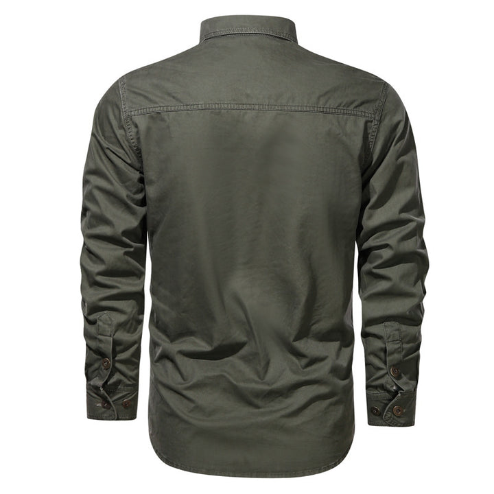 Herren nan Field-Hemdjacke aus Baumwoll-Twill mit verstärkten Nähten und doppelten Brusttaschen Echo Archiv