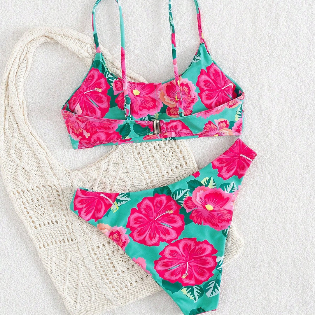 Damen Bikini-Set mit floralem Design und hochwertigem Stoff Echo Archiv