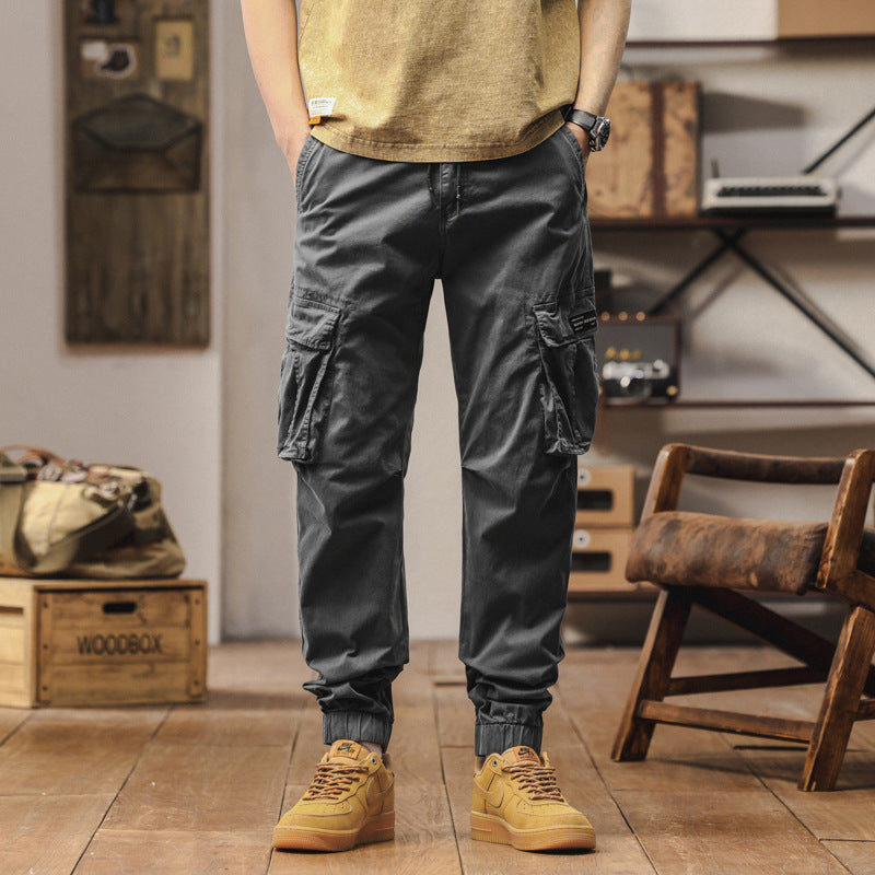 Herren Cargo-Jogginghose im Utility-Style mit verstärkten Klappentaschen und elastischem Saum Echo Archiv