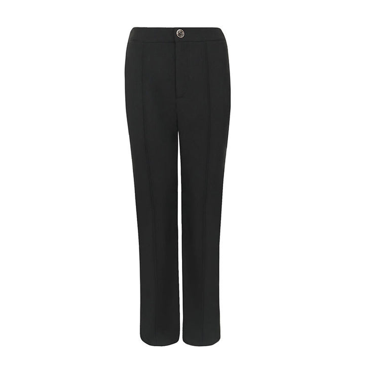 Damen elegante Business-Hose mit seitlichen Eingrifftaschen und schmalem Schnitt Echo Archiv