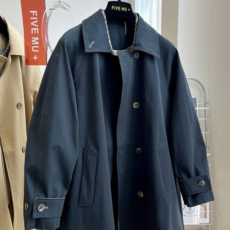 Damen Oversize-Trenchcoat mit Raglanärmeln, verdeckter Knopfleiste & verstellbaren Manschetten Echo Archiv