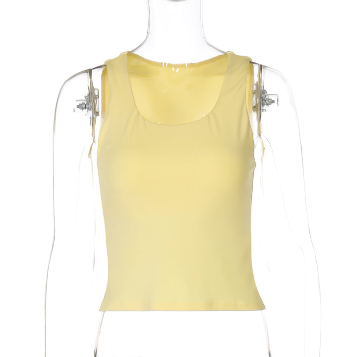 Damen Sportliches Crop-Top mit Rundhalsausschnitt Echo Archiv
