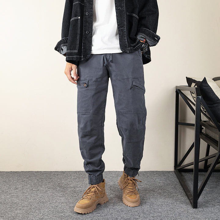Herren multifunktionale Trekking-Hose mit verstellbarem Bund und mehreren Taschen Echoarchiv