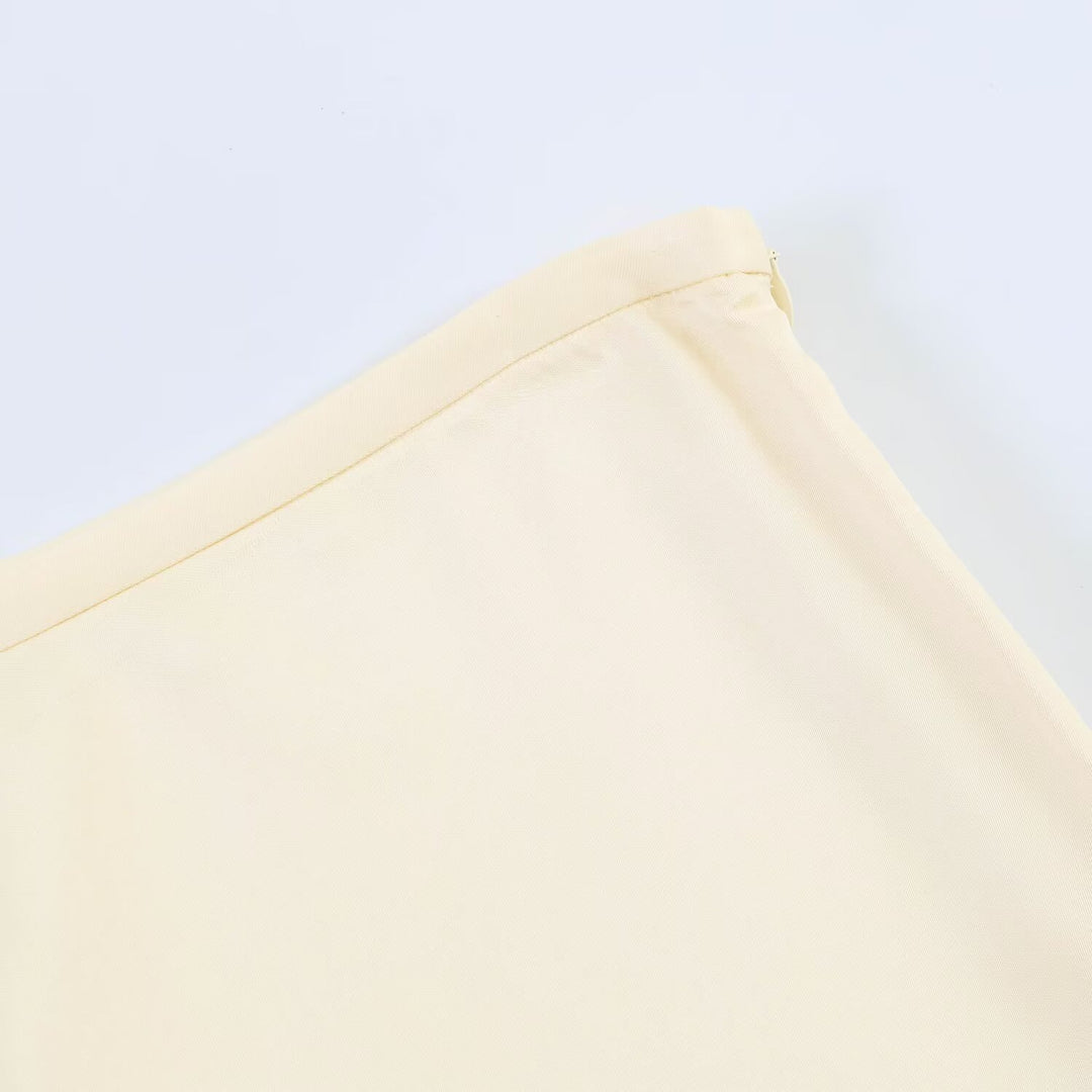Damen eleganter plissierter Culotte-Rock mit zarten Spitzenakzenten Echo Archiv