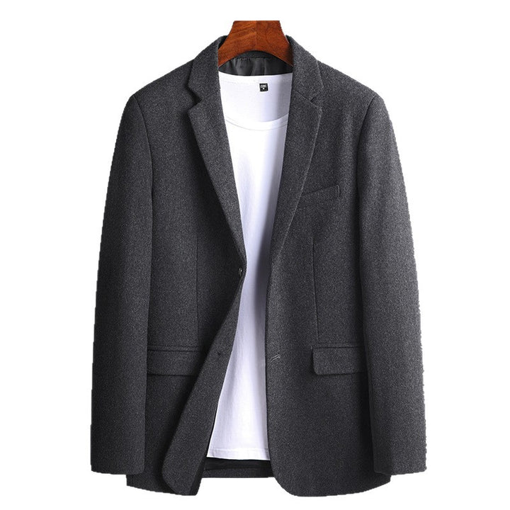 Herren Modernes Wollmix-Sakko im Slim-Fit mit Ein-Knopf und Pattentaschen Echoarchiv