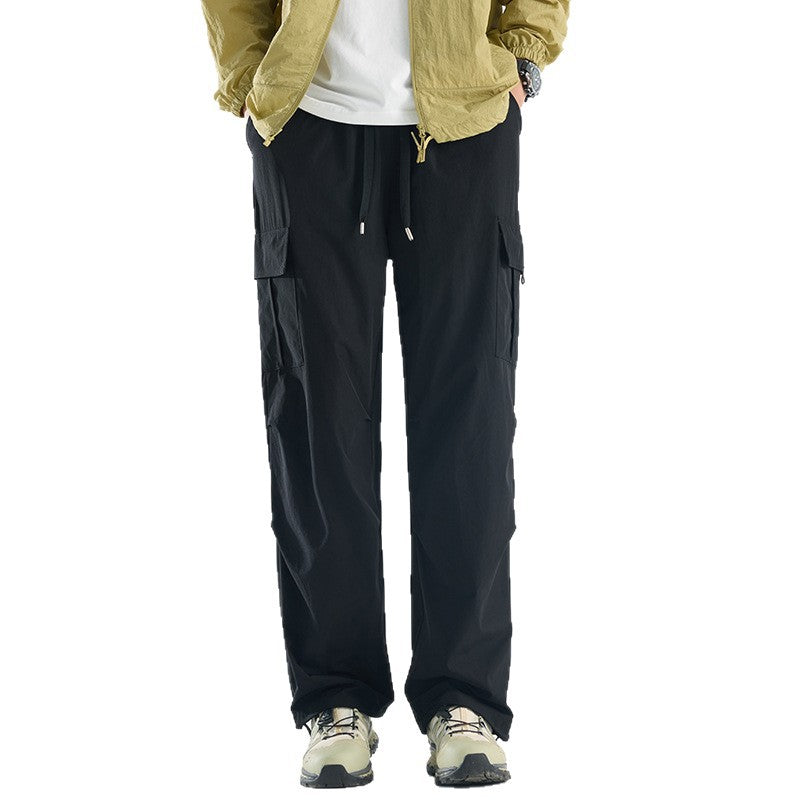 Herren Breite Tech‑Cargo‑Hose mit Utility‑Taschen und verstellbarem Bund Echoarchiv