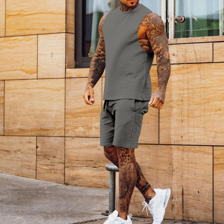 Herren ärmelloses Sportset mit praktischen Taschen Echoarchiv