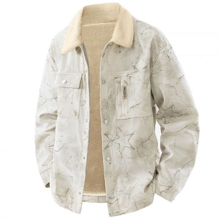 Herren Stylisches Cordjacke mit Teddyfutter Echo Archiv