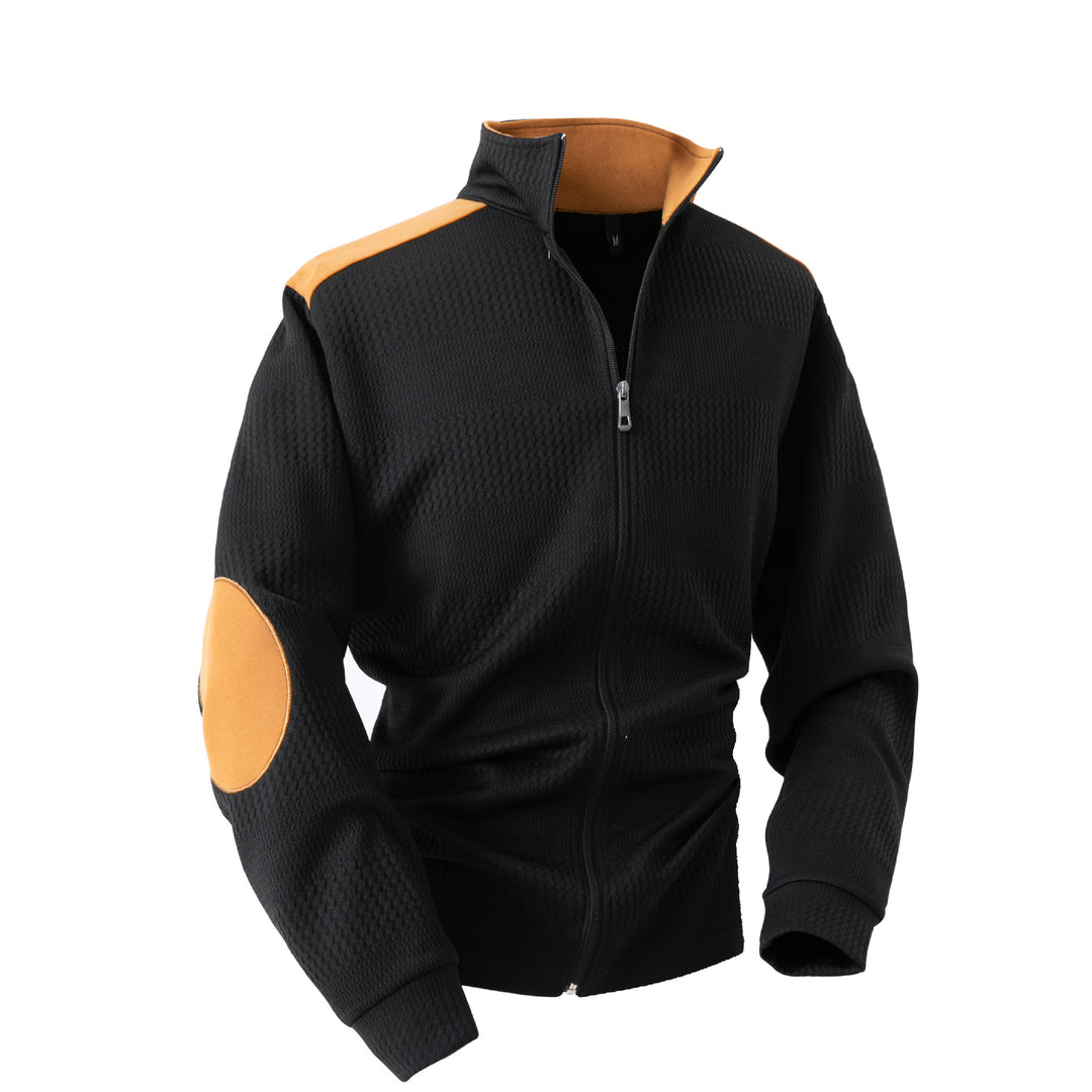 Herren modische Trainingsjacke mit Reißverschluss und elastischen Bündchen Echoarchiv