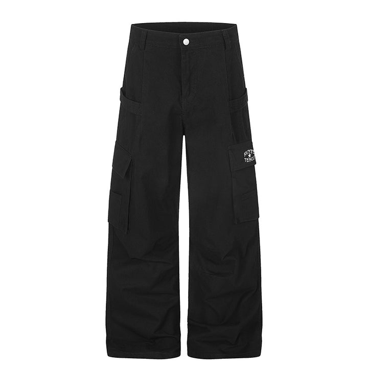 Damen Cargo-Hose mit hohem Bund, Multifunktions-Taschen und weitem Culotte-Schnitt Echoarchiv