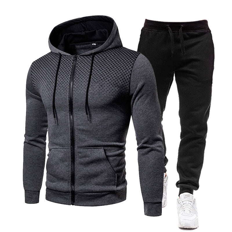 Herren sportliches Hoodie- und Jogginghose-Set mit atmungsaktiver Technologie Echoarchiv