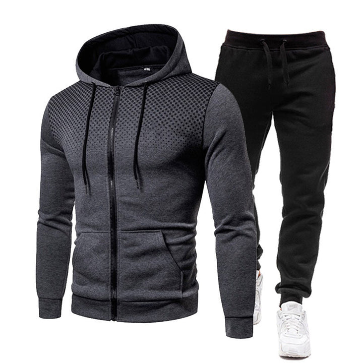 Herren sportliches Hoodie- und Jogginghose-Set mit atmungsaktiver Technologie Echoarchiv