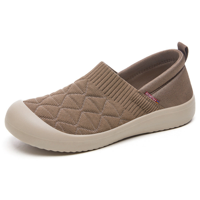 Damen nan atmungsaktiver gestrickter Slip-On Komfort-Halbschuh mit elastischem Schaft und stoßdämpfender EVA-Sohle Echo Archiv
