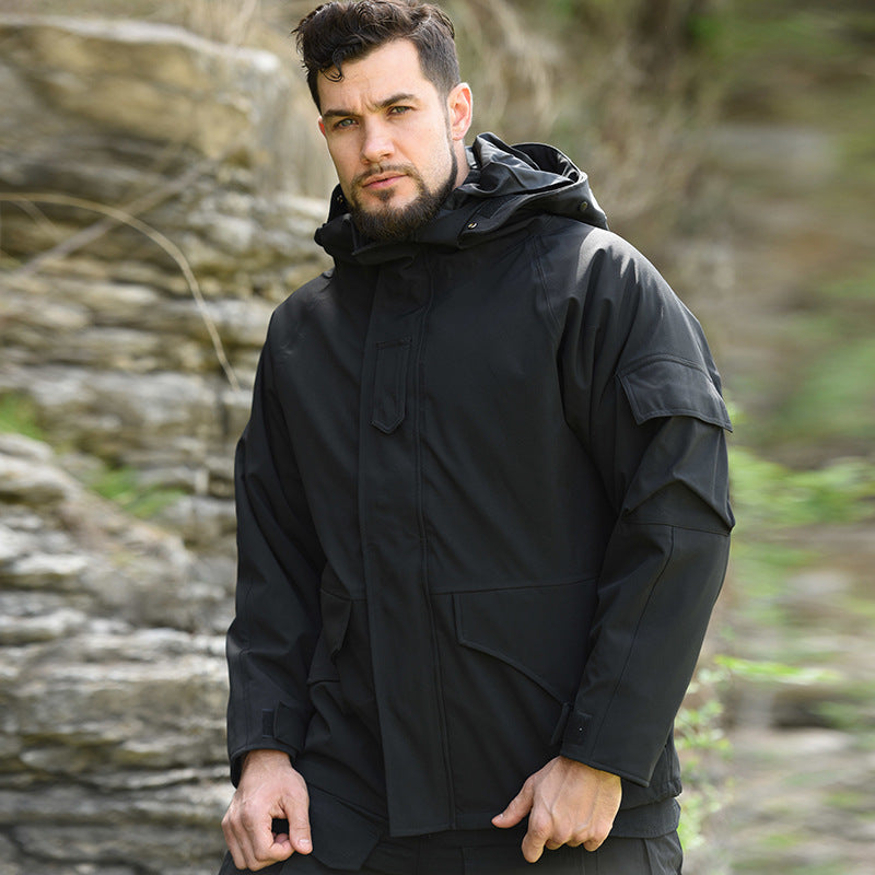 Herren wetterfeste Camouflage-Jacke Echoarchiv