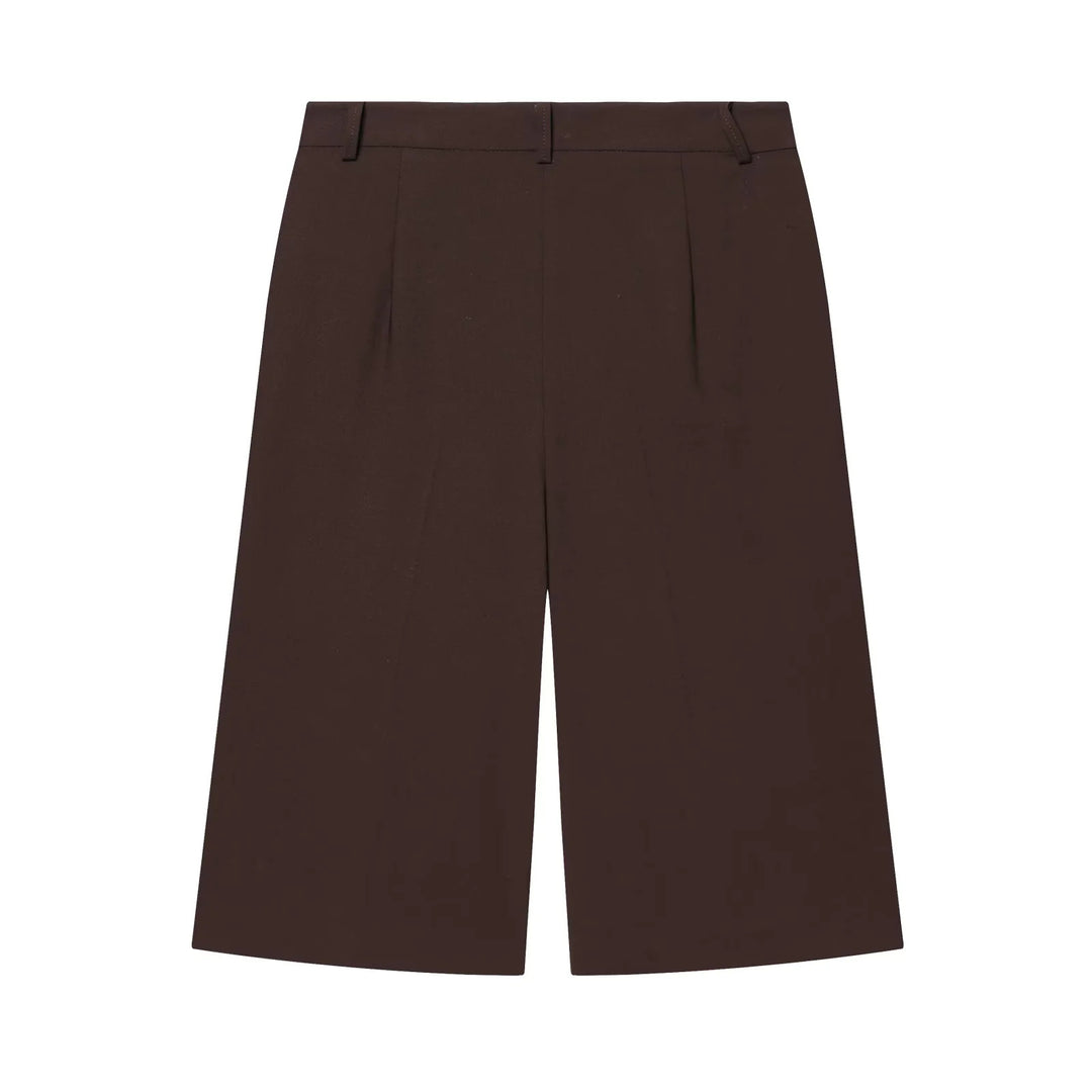 Damen minimalistisch geschnittener Kurzblazer mit verdeckter Knopfleiste und Brustleistentasche – Valéne
