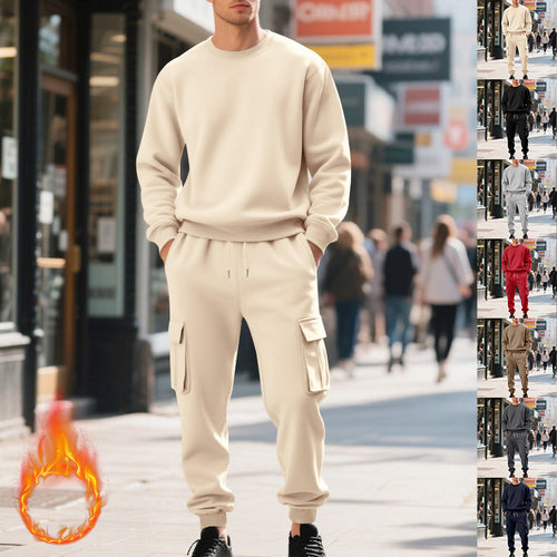 Herren lässige Sweatshirt- und Cargo-Jogginghose Kombination Echoarchiv