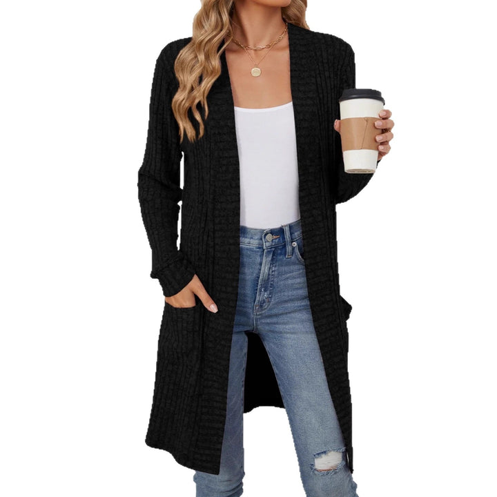 Damen Eleganter Strickcardigan mit offenen Front Echo Archiv