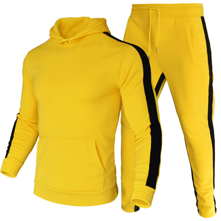 Herren sportliches Kapuzen-Sweatshirt und Jogginghose Set Echoarchiv