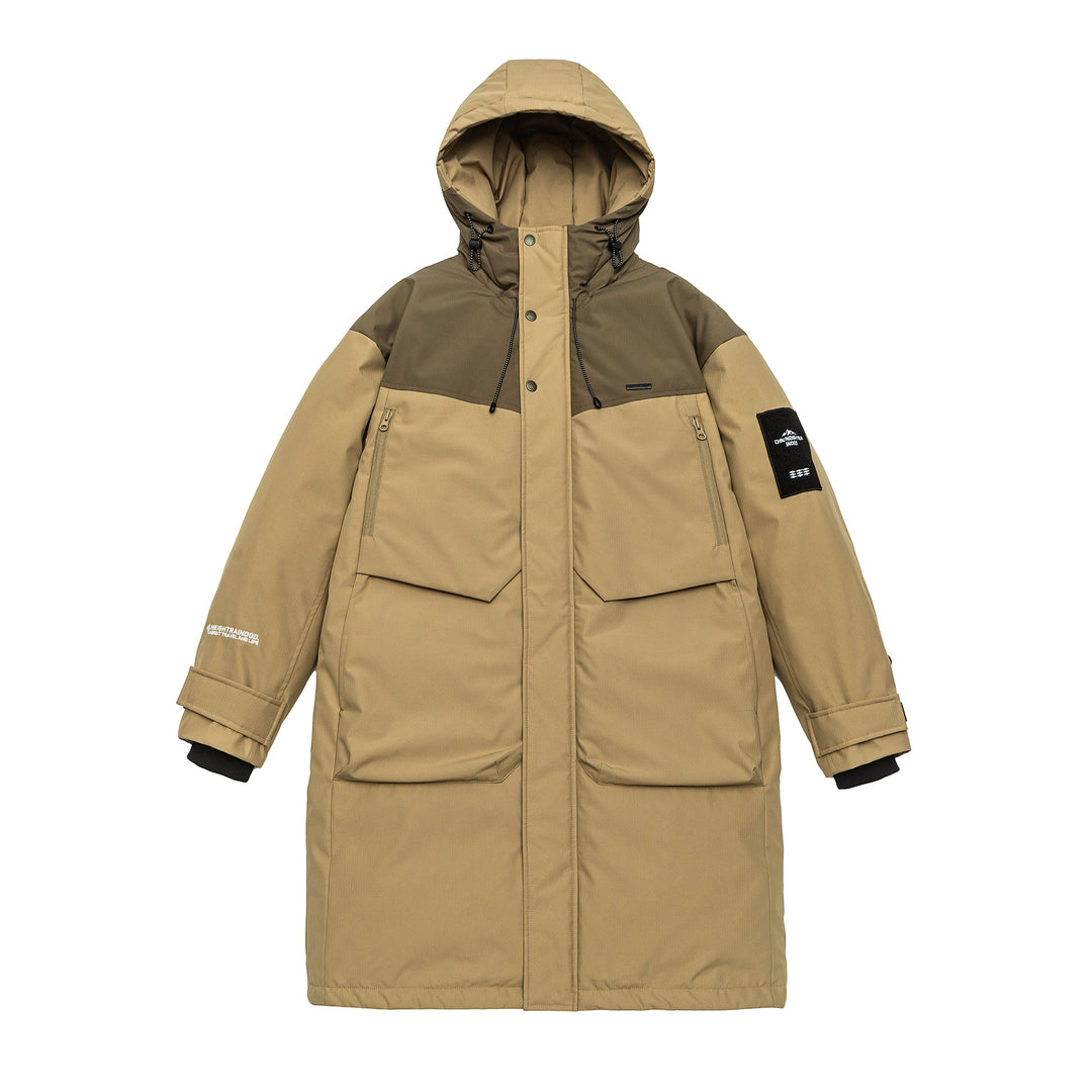 Herren Wasserabweisender Stepp-Winterparka mit Kapuze und Multifunktionstaschen Echoarchiv
