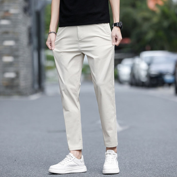 Herren Modische Chino-Hose mit elastischem Bund Echo Archiv