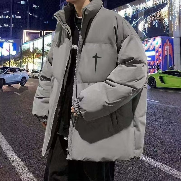 Herren gesteppte Winterjacke aus hochwertigem, wärmeisolierendem Material mit hohem Kragen und praktischen Taschen Echoarchiv