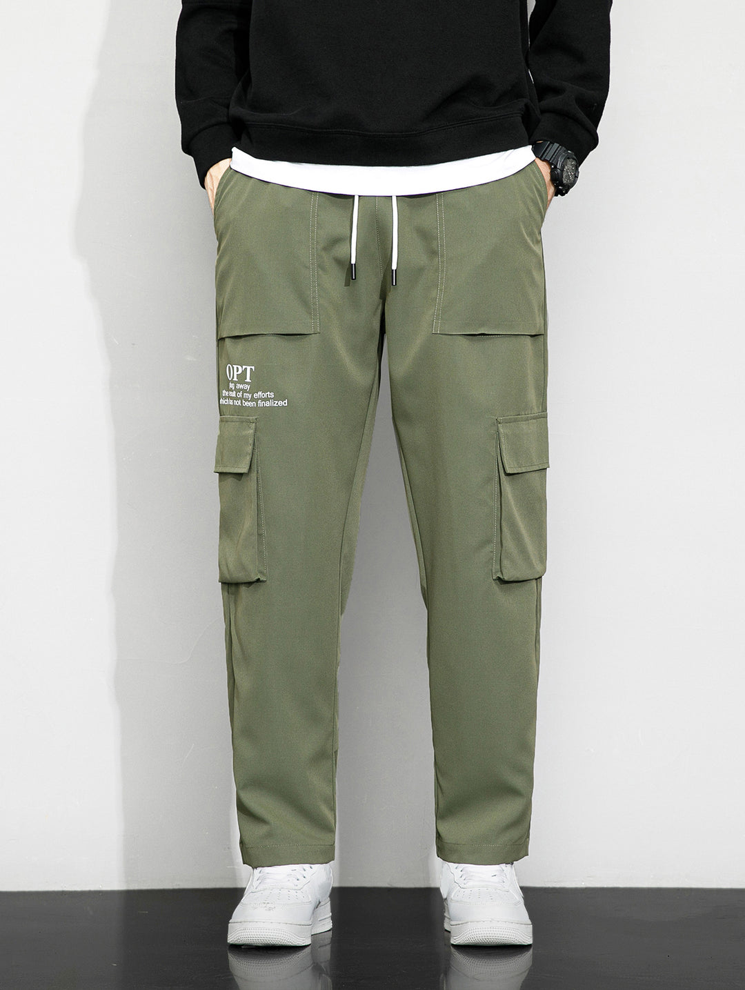 Herren Cargo-Hose mit praktischen Taschen und elastischem Bund Echo Archiv
