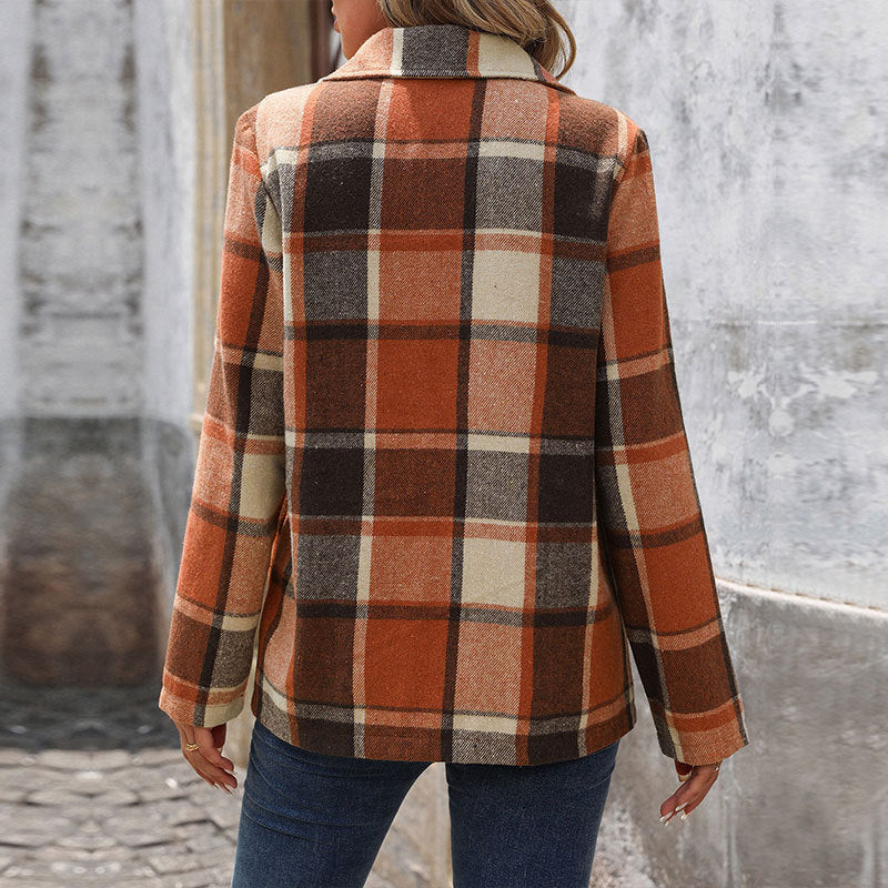 Damen Plaid Blazer Echo Archiv