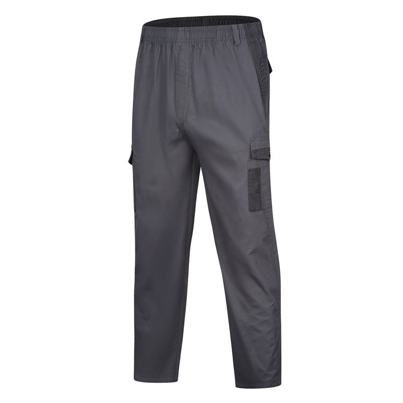 Herren Cargohose mit elastischem Bund, Mesh-Einsätzen und Multifachtaschen – Bravaro