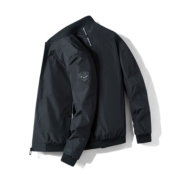 Herren Urbaner Microfaser-Bomber mit wasserabweisender Membran und verdecktem Frontzip Echo Archiv
