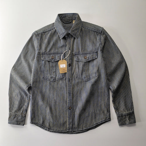 Herren Gestreifte Baumwoll-Hemdjacke Echo Archiv
