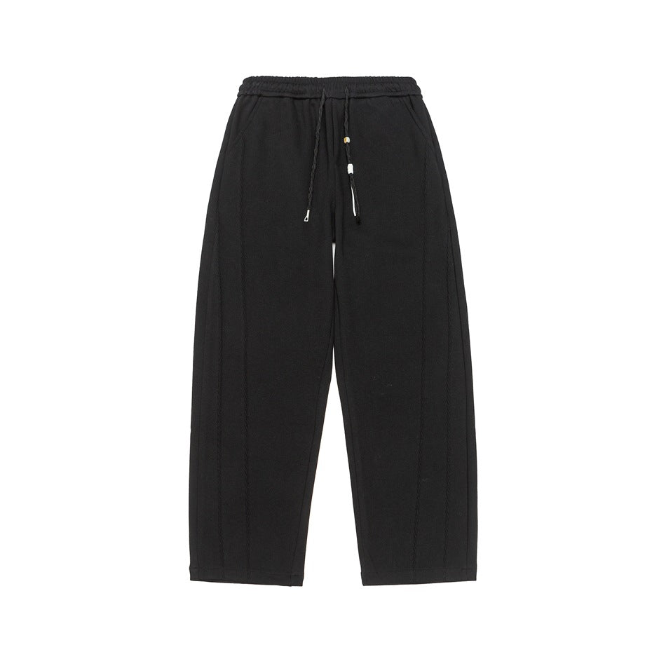 Damen Weite High‑Waist Jogginghose mit Ziernähten und Kordelzug Echoarchiv