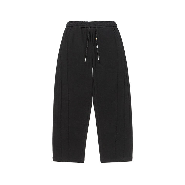 Damen Weite High‑Waist Jogginghose mit Ziernähten und Kordelzug Echoarchiv
