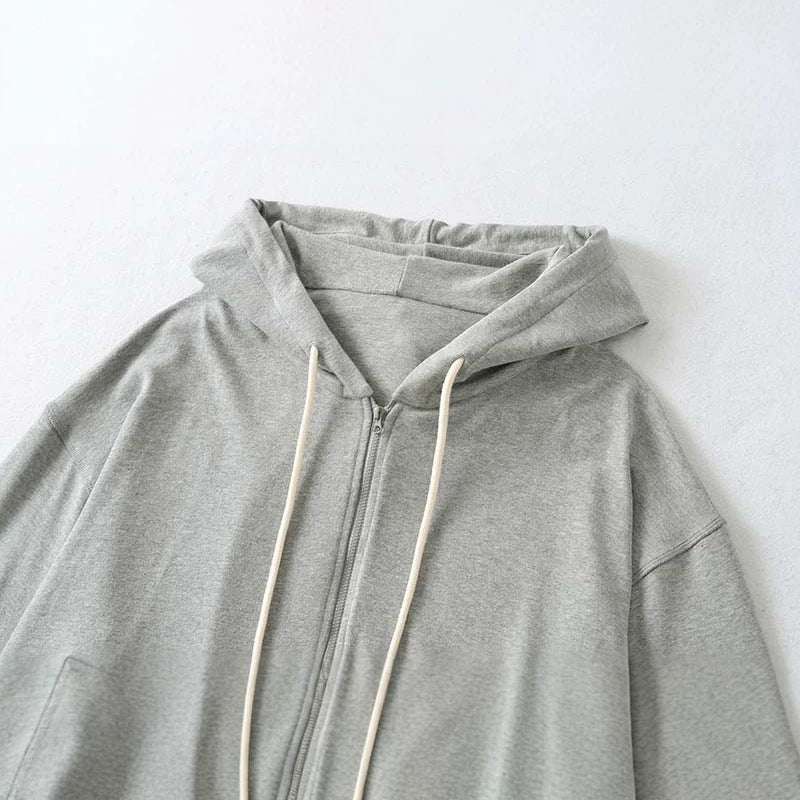 Damen Zweiteiliges Lounge-Set mit Zip-Hoodie und ausgestellten Jogginghosen Echoarchiv