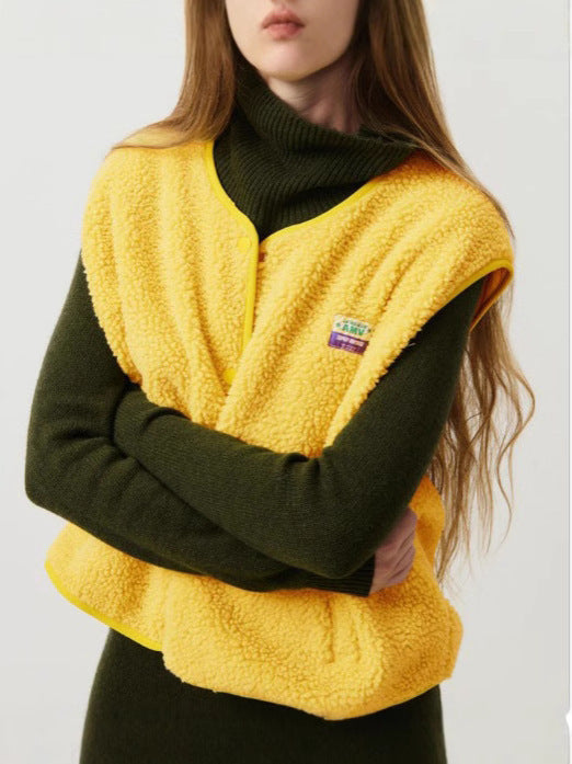 Damen komfortable Fleece-Weste Echoarchiv
