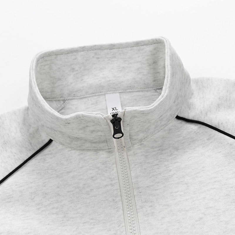 Herren sportlicher Pullover mit kurzer Reißverschlussöffnung Echoarchiv