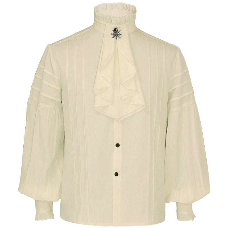 Herren lässiges Kurzarmshirt mit geschnürter V-Kehle, kurzem Stehkragen und weichem Baumwollmix – Marzano