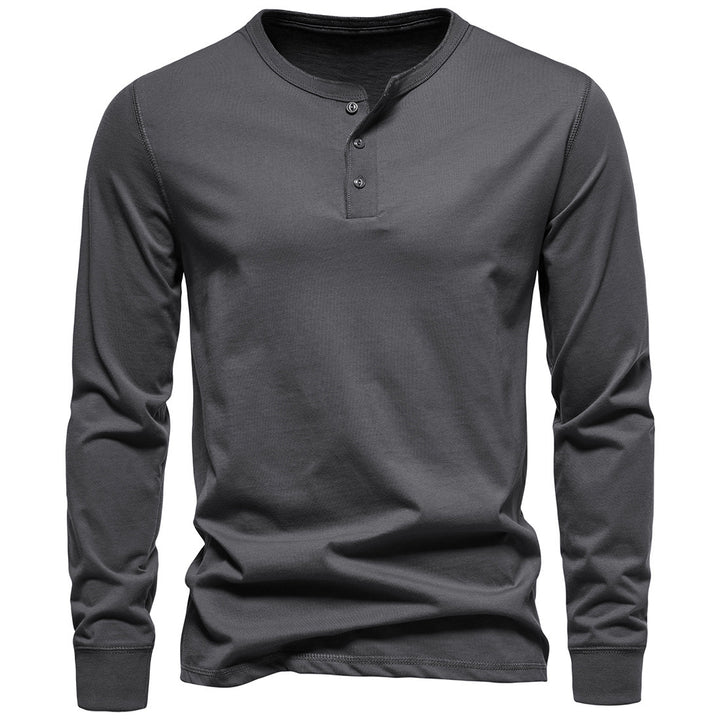 Herren Langarm-Henley-Shirt mit Knopfleiste und hohem Tragekomfort Echoarchiv