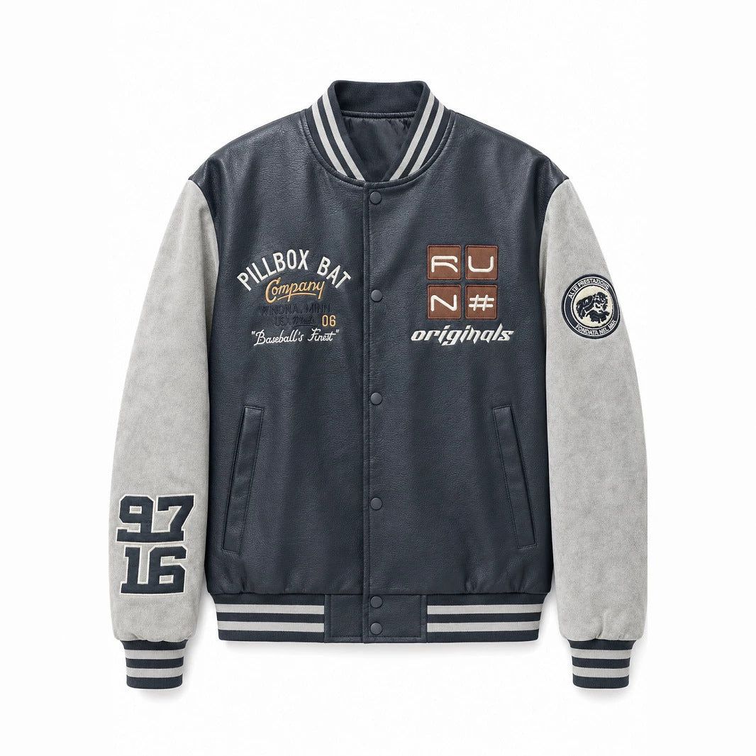 Herren Modische Baseballjacke Echo Archiv