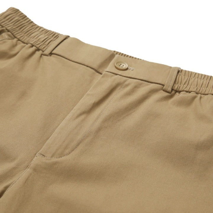 Herren Gerade geschnittene Cargo-Hose mit elastischem Bund und aufgesetzten Klappentaschen Echo Archiv