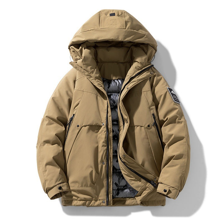 Unisex wasserabweisende gepolsterte Winterjacke mit Kapuze und thermischer Isolierung – Marzano