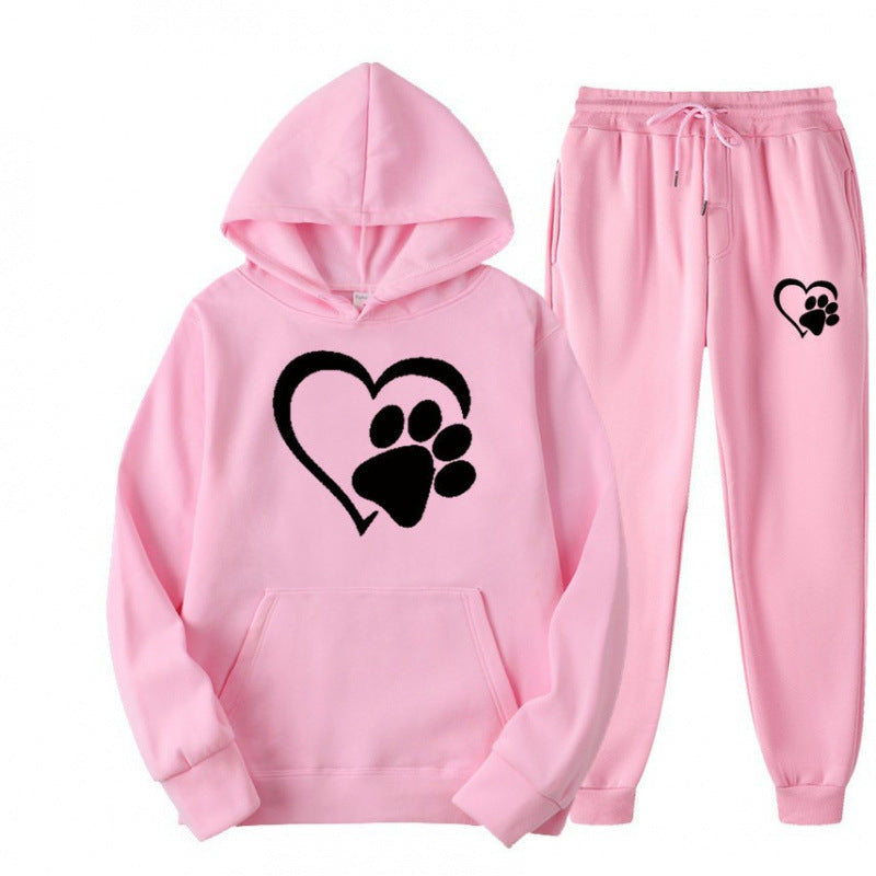 Damen Kuscheliger Hoodie und Jogginghose Set Echoarchiv