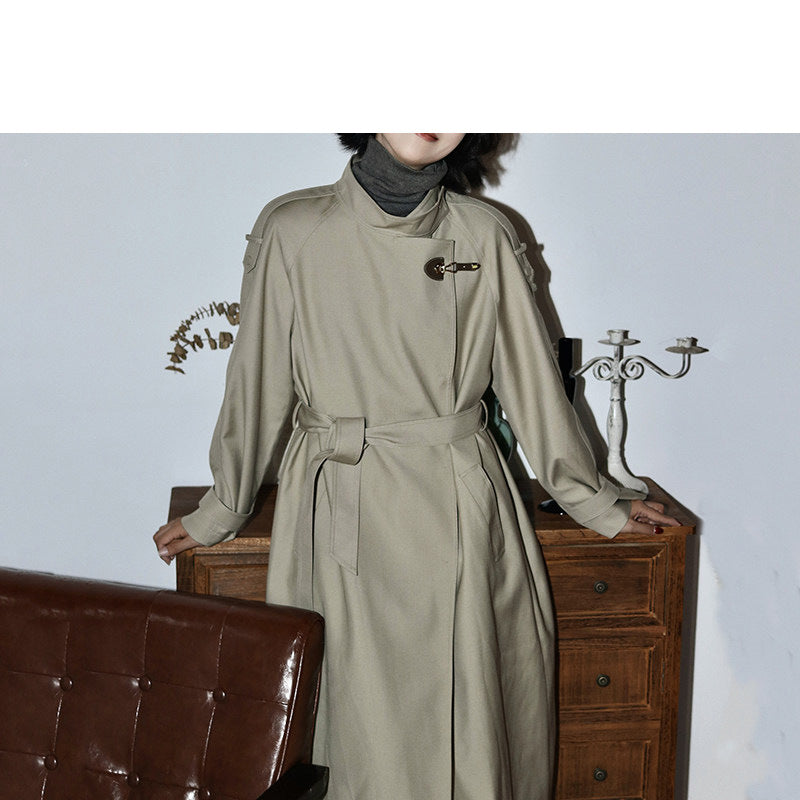 Damen Modische Utility-Jacke mit hohem Kragen Echoarchiv